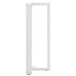 Berkfield Home Bar Table Legs T-Shaped¬†2 pcs White 40x35x(100-101) cm Steel - thumbnail 5