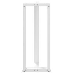 Berkfield Home Bar Table Legs T-Shaped¬†2 pcs White 40x35x(100-101) cm Steel - thumbnail 6