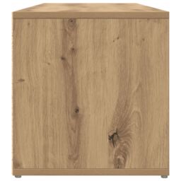 Berkfield Home TV Cabinet with Storage Artisan oak Engineered Wood in Brown - thumbnail 6