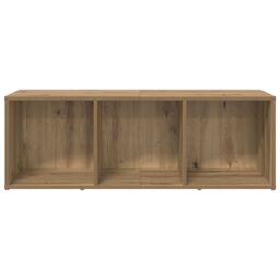 Berkfield Home TV Cabinet with Storage Artisan oak Engineered Wood in Brown - thumbnail 5