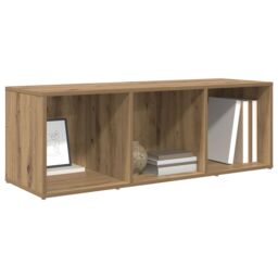 Berkfield Home TV Cabinet with Storage Artisan oak Engineered Wood in Brown - thumbnail 3