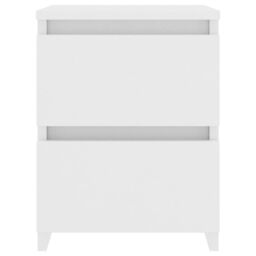 Berkfield Home Bedside Cabinet White 30x30x40 cm Engineered Wood - Size: 30 x 30 x 40 cm - thumbnail 4