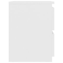 Berkfield Home Bedside Cabinet White 30x30x40 cm Engineered Wood - Size: 30 x 30 x 40 cm - thumbnail 5