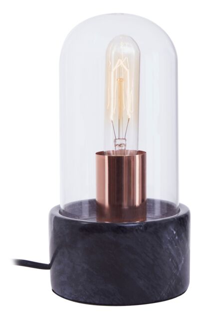 Orsina Lamonte Marble Base Bell Lamp in Black - image 1