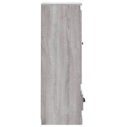 Berkfield Home Highboard Grey Sonoma 36x35.5x103.5 cm Engineered Wood - thumbnail 6
