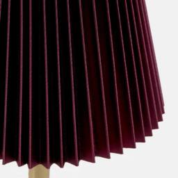 OHS Pleated Bedside Lamp LED Rechargeable Cordless Night Light in Dark Red - thumbnail 3