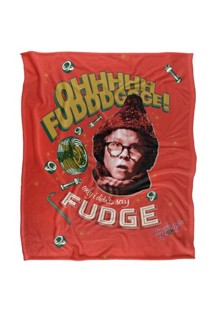 Warner Brothers A Christmas Story Silky Touch Super Soft Throw Blanket 152x127cm in White - Size: 152x127 cm - image 1