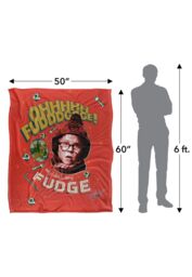Warner Brothers A Christmas Story Silky Touch Super Soft Throw Blanket 152x127cm in White - Size: 152x127 cm - thumbnail 3