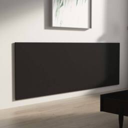 Berkfield Home Wall Headboard Black 240x1.5x80 cm Engineered Wood - thumbnail 4
