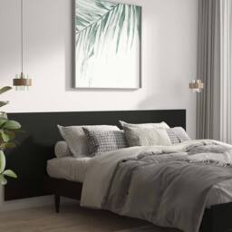 Berkfield Home Wall Headboard Black 240x1.5x80 cm Engineered Wood