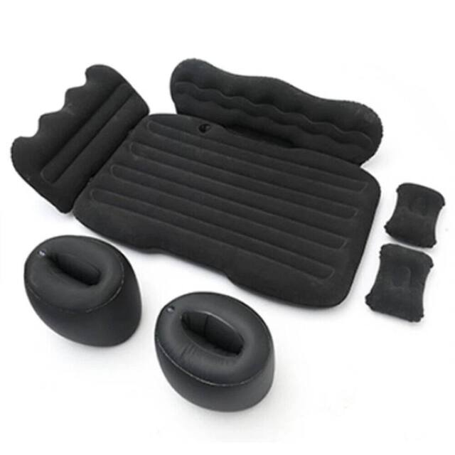FLAVORA Car Inflatable Mattress Travel Air Bed Back Seat Rest Sleeping Pad in Grey - image 1