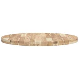 Berkfield Home Table Top Round √ò80x4 cm Solid Wood Acacia in Brown - Size: 80x4 cm - thumbnail 6