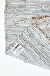 Homescapes Leather Glitter Hall Runner, 66 x 200 cm in Natural - Size: 66 cm x 200 cm - thumbnail 5