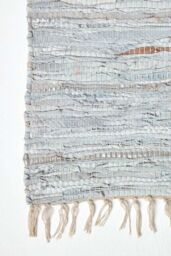 Homescapes Leather Glitter Hall Runner, 66 x 200 cm in Natural - Size: 66 cm x 200 cm - thumbnail 3
