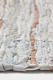 Homescapes Leather Glitter Hall Runner, 66 x 200 cm in Natural - Size: 66 cm x 200 cm - thumbnail 4
