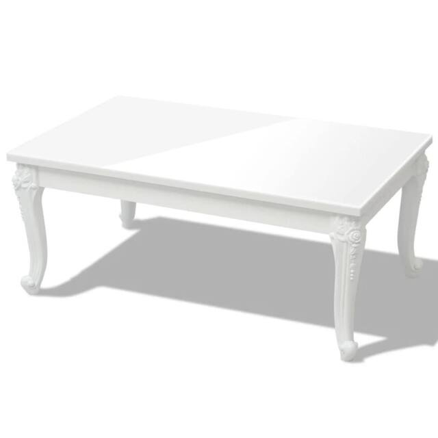 Berkfield Home Coffee Table 100x60x42 cm High Gloss White - Size: 100 x 60 x 42 cm - image 1