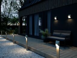 Nordlux Modern Outdoor Wall Light Sand Aluminium GU10 Weatherproof - Mains Powered, IP54 in Beige - thumbnail 7