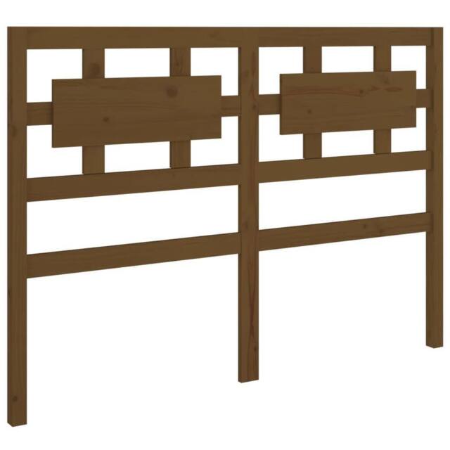 Berkfield Home Bed Headboard Honey Brown 125.5x4x100 cm Solid Wood Pine - image 1