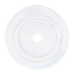 Wyld and Coco UC White Fibre Clay 35cm Round Planter with Leaf Motif - thumbnail 5
