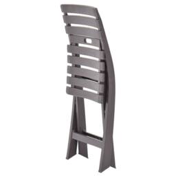 Berkfield Home Folding Garden Chairs 2 pcs Plastic Mocha in Dark Brown - thumbnail 6