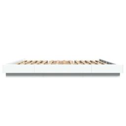 Berkfield Home Bed Frame with LED Lights without Mattress White 180x200cm - Size: Super King - thumbnail 6