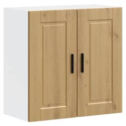 Berkfield Home Kitchen Wall Cabinet Porto Artisan Oak Engineered Wood in Brown - thumbnail 2