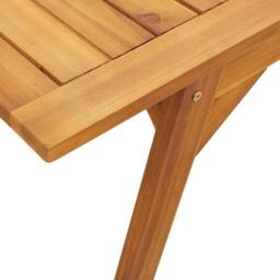 Berkfield Home Beautiful 3 Piece Garden Dining Set Solid Wood Acacia in Brown - thumbnail 7