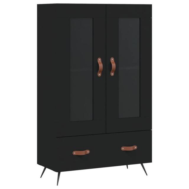 Berkfield Home Highboard Black 69.5x31x115 cm Engineered Wood - image 1