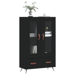 Berkfield Home Highboard Black 69.5x31x115 cm Engineered Wood - thumbnail 3