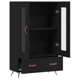 Berkfield Home Highboard Black 69.5x31x115 cm Engineered Wood - thumbnail 5