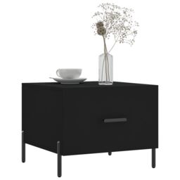 Berkfield Home Coffee Tables 2 pcs Black 50x50x40 cm Engineered Wood - Size: 50 x 50 x 40 cm - thumbnail 3