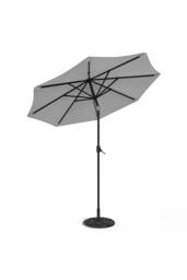 Living and Home Outdoor Solar 24 LED Lights Patio with Crank for Patio Market with Base in Light Grey - thumbnail 4