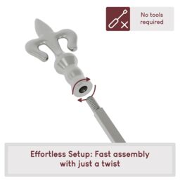 Home Discount Fire Vida 5 Piece Fleur De Lys Companion Set Fireplace Tool Set in Dark Grey - thumbnail 7
