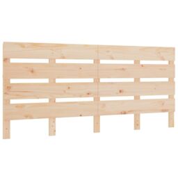 Berkfield Home Headboard 160x3x80 cm Solid Wood Pine in Brown - Size: 160 x 3 x 80 cm - thumbnail 2