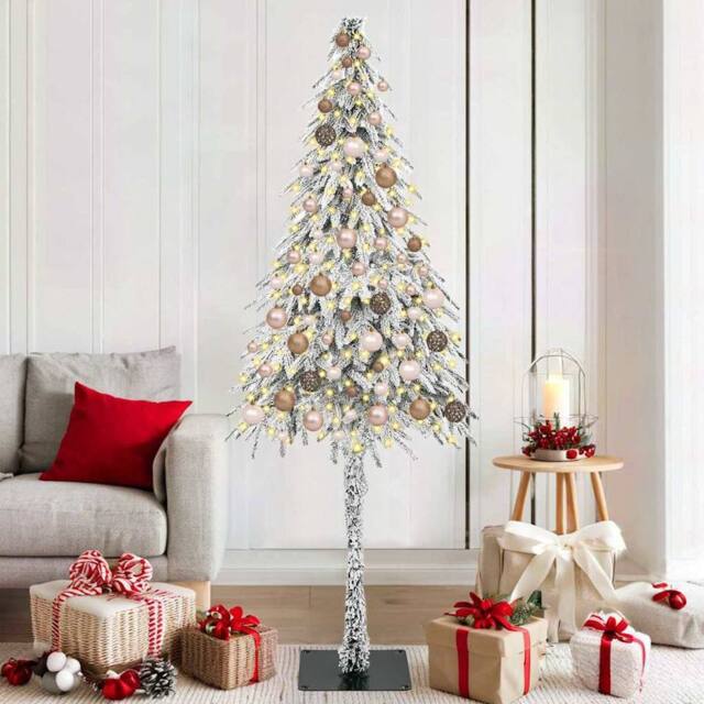 Berkfield Home Christmas Tree with 300 LEDs White 180 cm PE & Steel - image 1