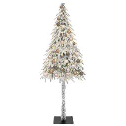 Berkfield Home Christmas Tree with 300 LEDs White 180 cm PE & Steel - thumbnail 3