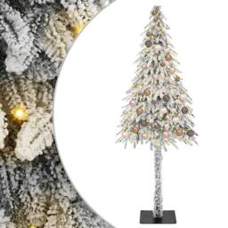 Berkfield Home Christmas Tree with 300 LEDs White 180 cm PE & Steel - thumbnail 2