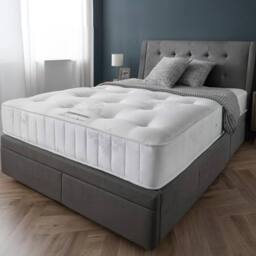 Cheshire Oakham Capsule Memory Pocket 1000 Mattress 150cm King in White - Size: Super King - thumbnail 2