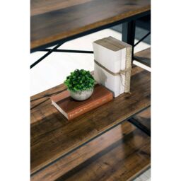 Lemon Pavilion Furniture Ealing Bookcase - Pine - L36 x W80 x H160 cm - Vintage Pine in Brown - Size: 1 Pack - thumbnail 3