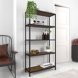 Lemon Pavilion Furniture Ealing Bookcase - Pine - L36 x W80 x H160 cm - Vintage Pine in Brown - Size: 1 Pack - thumbnail 4