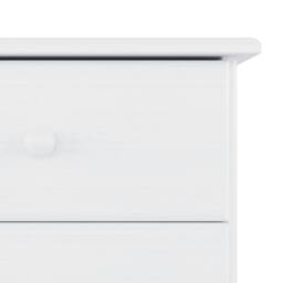Berkfield Home Bedside Cabinet ALTA White 41x35x55 cm Solid Wood Pine - Size: 41 x 35 x 55 cm - thumbnail 7