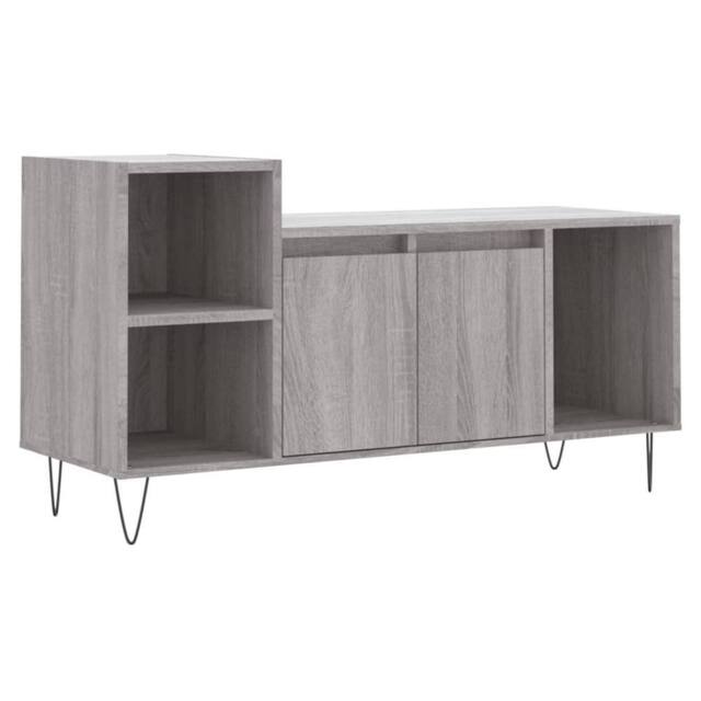 Berkfield Home TV Cabinet Grey Sonoma 100x35x55 cm Engineered Wood - Size: 100 x 35 x 55 cm - image 1