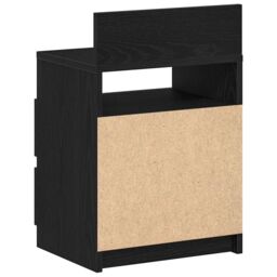 Berkfield Home Bedside Cabinet with 2 Drawers Black 40x33x60 cm - Size: 40 x 33 x 60 cm - thumbnail 7