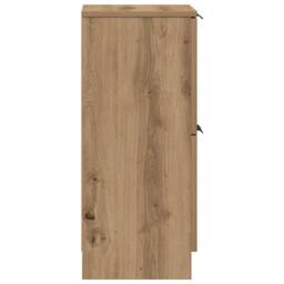 Berkfield Home Sideboards 2 pcs Artisan Oak 30x30x70 cm Engineered Wood in Brown - Size: 30 x 30 x 70 cm - thumbnail 6