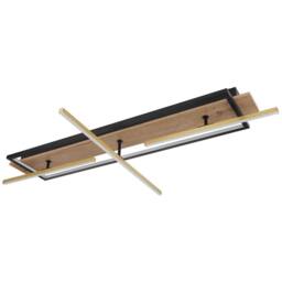 Netlighting Beatrix Semi Ceiling Light Black 60x100cm Rectangular Rotating LED - Size: 60x100 cm - thumbnail 2