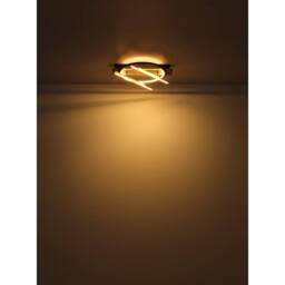 Netlighting Beatrix Semi Ceiling Light Black 60x100cm Rectangular Rotating LED - Size: 60x100 cm - thumbnail 6