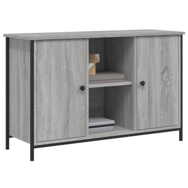 Berkfield Home TV Cabinet Grey Sonoma 100x35x65 cm Engineered Wood - Size: 100 x 35 x 65 cm - image 1