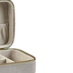 Bagbase Women's Travel Velvet Jewellery Box in Grey - thumbnail 2