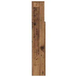 Berkfield Home Headboard Cabinet Old wood 100 x 19 x 103.5 cm Engineered wood in Brown - thumbnail 6