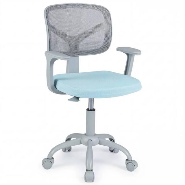 VOGREX Children Mesh Chair with Armrests Adjustable Height in Blue - image 1